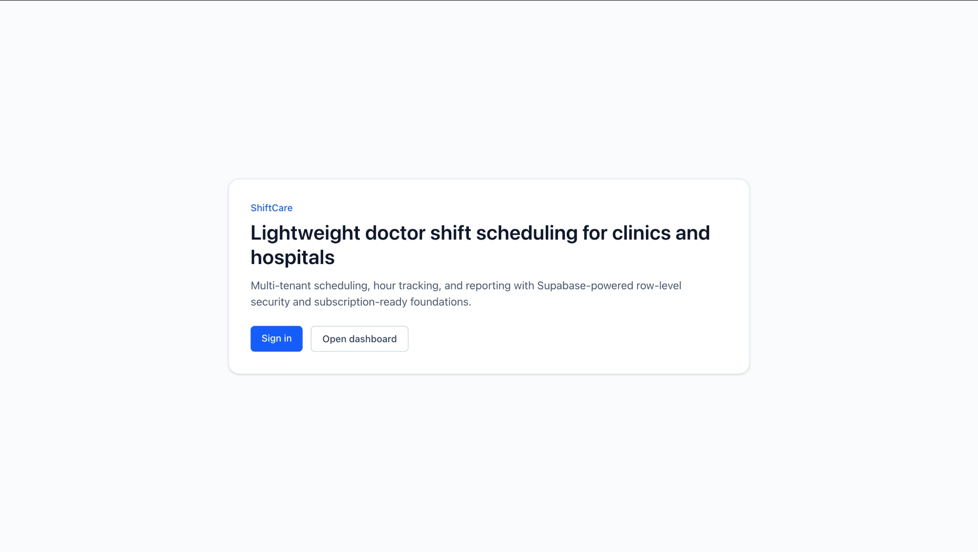 ShiftCare — screenshot